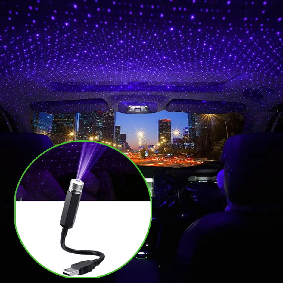 Star Projector Night - Mini Car LED Starry Sky Night