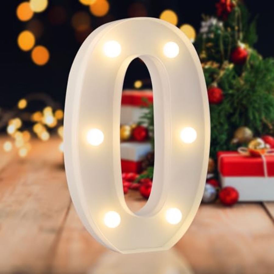 Light Up Letters Marquee - LED Marquee Numbers, 0-9 Light Up