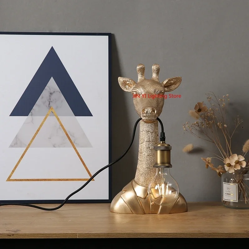 Golden Hot Sales Resin Giraffe - Decor Lighting Sales review and price