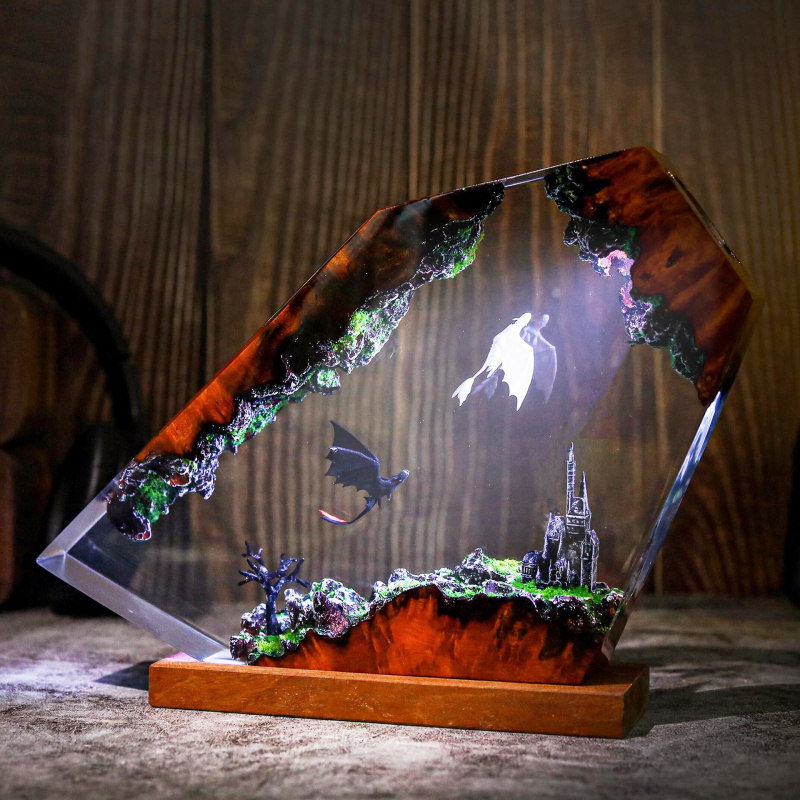 Creative Resin Night Light Bed - Decor Lighting Sales review and price