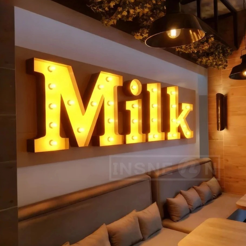 Custom Metal Light Bulb Letter - Light Up Letters Marquee review and price