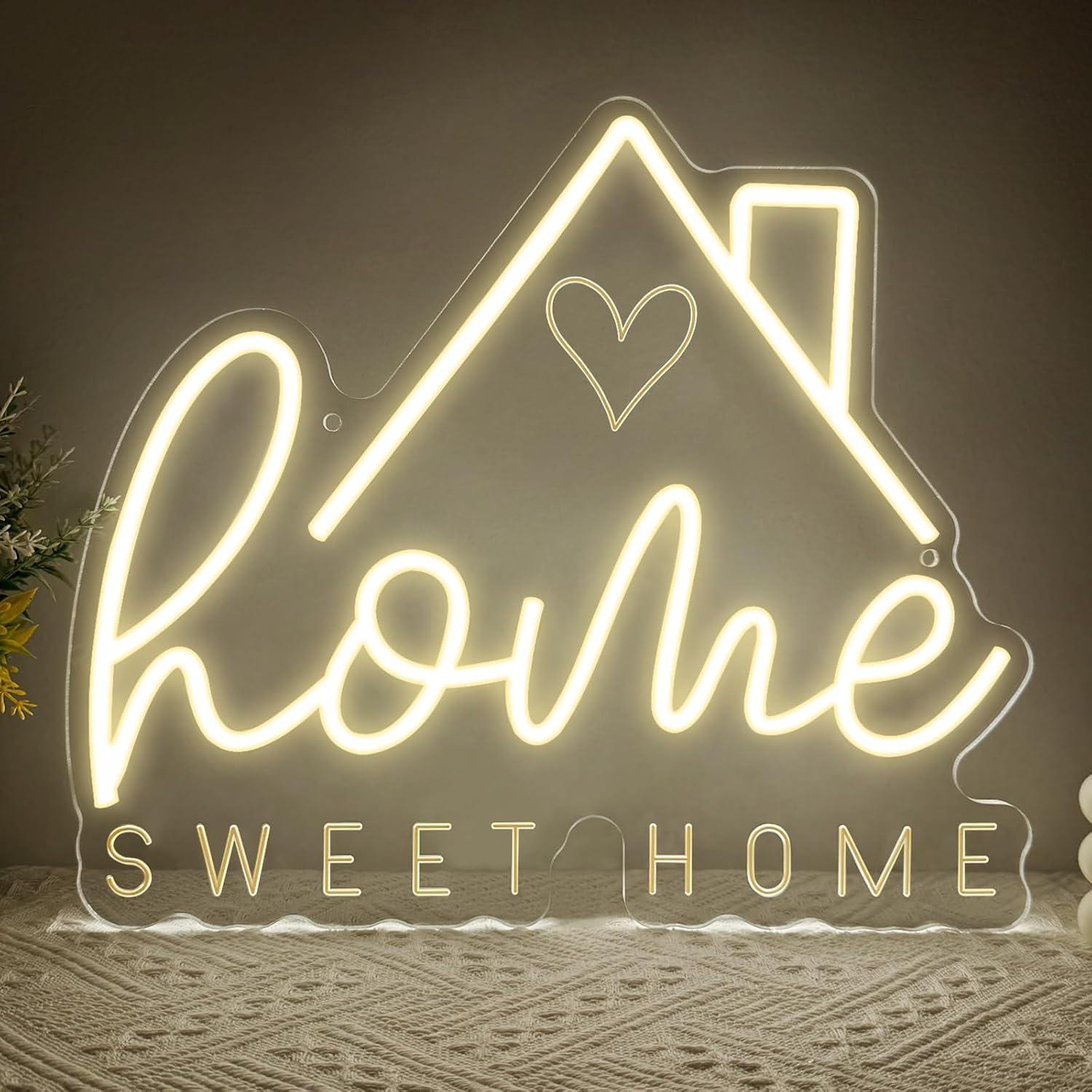 Sweet Home Neon Sign USB Dimma - Lighting Decor Living Room review and price