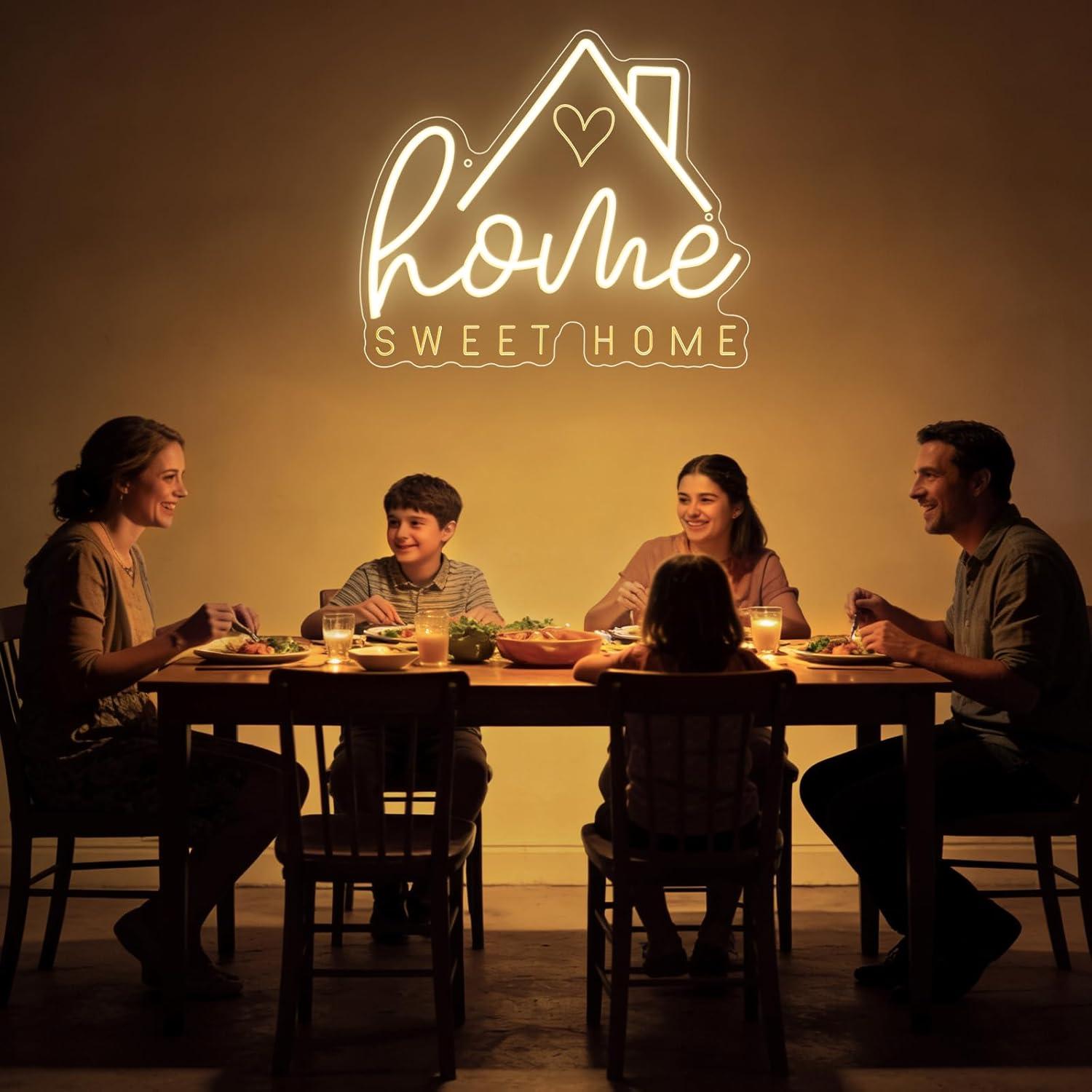 Sweet Home Neon Sign USB Dimma - Lighting Decor Living Room review and price
