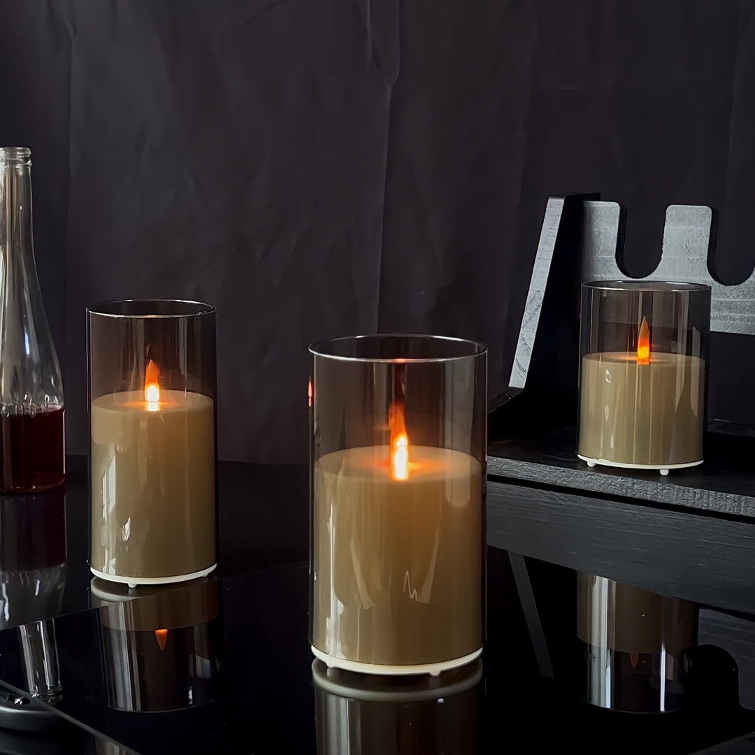 3 Pack Rechargeable Pillar Fak - Lighting Decor Living Room review and price