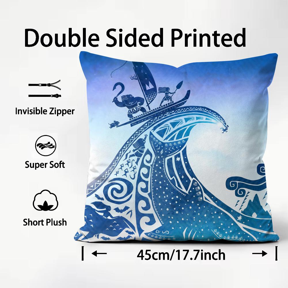 Light blue ocean ripple Cushio - Lighting Decor And Beyond review and price