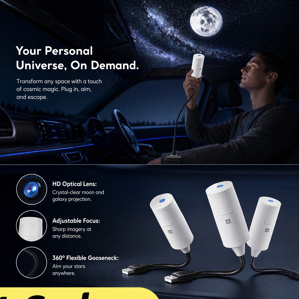 Mini Galaxy Star Projector Two - Star Projector Night review and price