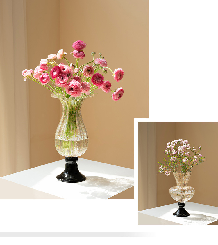 French ancient glass vase orna - Lighting Decor Living Room review and price