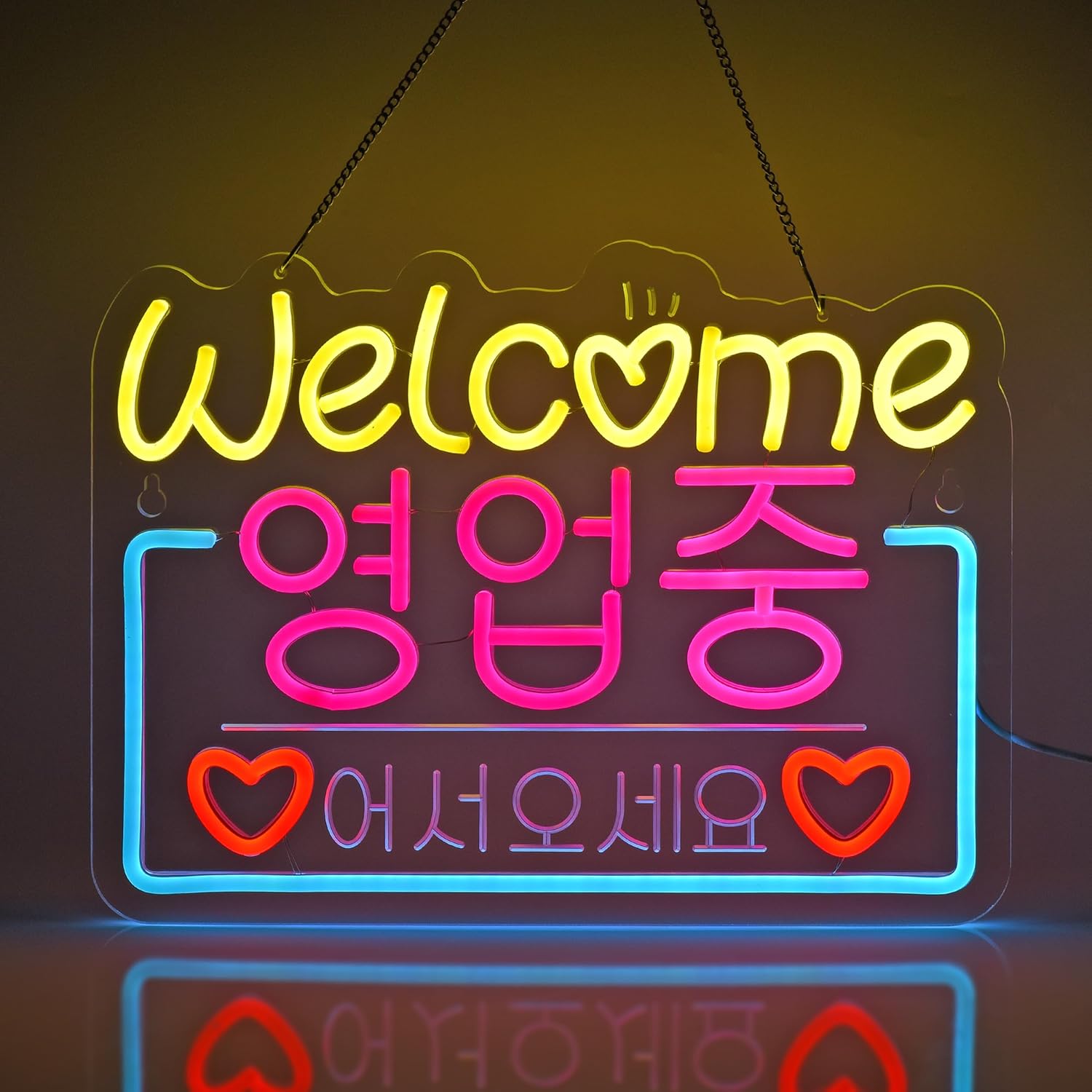 Korean Welcome on Sale Neon Si - Decor Lighting Sales review and price